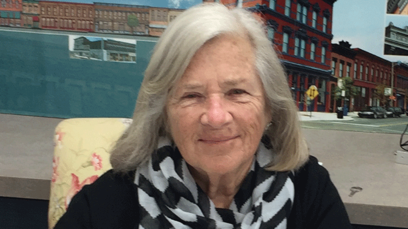 Kathy Steingraber was honored with the Warehouse District’s Cupola Award in recognition of her revitalization work.